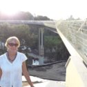 Фотография "за спиной новый пешеходно- велосипедный мост  ( мост Кличко)"
