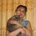 Фотография "На фотографии - я и моя кошка
Масяня."