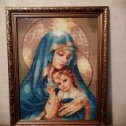 Фотография "Моя алмазная мозаика "Мадонна и Иисус Христос" "