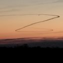 Фотография "На расвете Российская ракета написала в небе!!!"