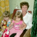 Фотография "коровкина с внучками: Сашенькой и Ладой"