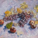 Фотография "Винсент Ван Гог .Виноград, лимоны, груши и яблоки, 1887, холст, масло 46,5 × 55,2 см, Институт искусств, Чикаго"