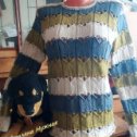 Фотография "Пуловер для внучки Александры, связан из пряжи  Фаворит NEW Polesie (Полесье Пинск), расход 300г"
