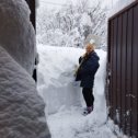 Фотография "Вот такой снег выпал в  Краснодарском крае, п. гойтх Туапсинском рай оне,моя племянница Янна. "