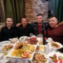 Фотография "Мужская половина праздничного вечера), сын Евгений, брат Вадим, , Артём (муж подруги Юли), Саша (кум) "