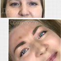 Фотография "Бровки до и сразу после процедуры перманентного макияжа"