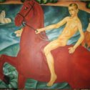 Фотография "Мой заказчик копии "Купание красного коня", к сожалению, "обанкротился". Так что налетай, не скупись, продаю живопись. Масло, 100х85см. Дорого :)))"