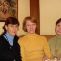 Фотография "Встреча одноклассниц в кафе на Петроградской (слева направо: Ирина, Татьяна и я). Январь 2008."