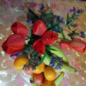 Фотография "Вот и тюльпаны расцвели к дню рождению дочери!"
