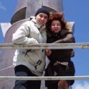 Фотография "Я с женой в Питере в 2007 г. в 
новом парке "300-я" городу "