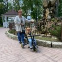 Фотография "На прогулке с внуком Старо-Крымском городском парке. "