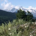 Фотография "Вид на Эльбрус со стороны Сванетии, Грузия"