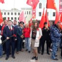 Фотография "С Днем Победы поздравляют коммунисты! Мы никогда не опускали Знамя Победы! Красные флаги в Черкесске"