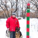 Фотография "Пограничный пес Алый и я🤣, а вообще то наша собака Симона."