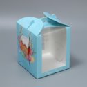 Фотография "Складная коробка под маленький торт «Пасха», 15 × 15 × 18 см"