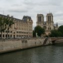 Фотография "Вид на Собор Парижской Богоматери со стороны Сены"