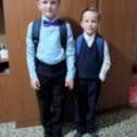 Фотография "я и мой братишка собрались в школу.📣📣📣"