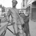 Фотография "12 октября 2007 года г.Нижний Новгород на ул.Б.Покровская 
Я и мой сын"