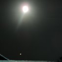 Фотография "27 июля 2018 23-30 лунное затмнение,внизу Марс."