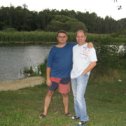 Фотография "Река Икорец. Я (слева) с Кексом. 14.09.2007г."