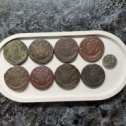Фотография "Лот монет: 5 копеек Екатерины второй 1772-1777г.ЕМ. 8 шт.общий вес 408 г.цена 10.000 тыс."