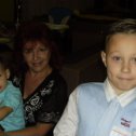 Фотография "мама с внуками Марком и Никитой"