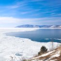 Фотография "Место, где Ангара берёт свой исток из Байкала - никогда не замерзает"