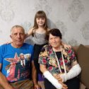 Фотография "Доча с дедушкой и бабушкой(мои родители) 2023 год"