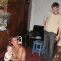 Фотография "Мой брат, дочь и Армянинов Женёк приехал в гости на следующий день после денюхи жены"