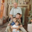 Фотография "Дед и внуки. 05.01.2024."