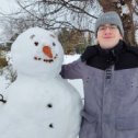 Фотография "Денис со снеговиков, прожившим только один день жаль!"