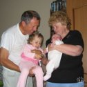 Фотография "Я, моя Мария и внученьки: Василиса и Кристинка. Лето 2008."