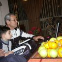 Фотография "С внучеком Ариелем, февраль 2008"