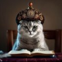 Фотография "Наш кот мусульманин, читает Каран!! "