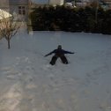 Фотография "Я большой, большой снежный ангел!!! Ставангер , 2010"