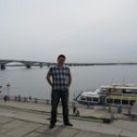 Фотография "Саратовский речной порт... ну и мост через Волгу."