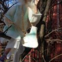 Фотография "Работа моей сестры Беляковой Татьяны Стационарная будуарная кукла из запекаемого пластика" сонет". Одежда сваляна из 100% шерсти. Обувь - из натуральной кожи. В сумке лук и стрелы.волосы из шерсти козочки"