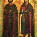 Фотография "Борис и Глеб. Старинная икона из Савво-Вишерского монастыря."