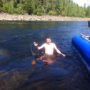 Фотография "Открыл купальный сезон, в горной речке, на севере красноярского края, на байкале (МРС) через месяц, вода была холоднее, парадокс"