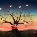 Фотография "Дерево, выращенное  в приложении "Дерево любви" (http://www.odnoklassniki.ru/game/love_tree)"