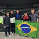 Фотография "Денис со своими бразильскими друзьями на матче Испания - Бразилия, Мадрид. "