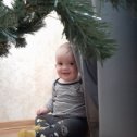 Фотография "
 Младшенький  внук Димка в ожидание Деда Мороза. "
