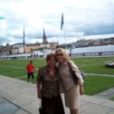 Фотография "Me and my daughter in Stockholm August 2005"