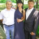 Фотография "брат Иван слева, дочь и я"