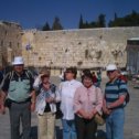 Фотография "Иерусалим, Стена плача, апрель 2008 г. Я и Татьяна с нашими добрыми знакомыми из России и Америки."