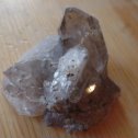 Фотография "...Небольшая друзочка кристаллов кварца-горного хрусталя...Приполярный Урал...1976 г..."