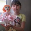 Фотография "Дочка - генератор идей по пошиву куклы"