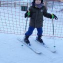 Фотография "Внук учиться на лыжах."