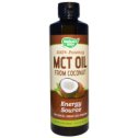 Фотография "Nature's Way, MCT Oil From Coconut, 16 fl oz (474 ml)
*	Energy Source
*	For Exercise / Weight Loss Program
*	Dietary Supplement
*	BPA Free
Energy Source - 100% MCTs
*	14 g of medium chain triglycerides (capric and caprylic acids) per serving
*	Used by th"