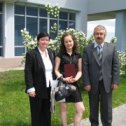 Фотография "2006 г. Я с моими любимыми женщинами во дворе РГУ им. Канта.
В день вручения диплома (красного). "